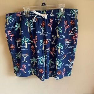 Chubbies Neon Lights Flamingo Swim Trunks 2XL